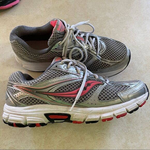 Saucony Cohesion Shoes women’s size 10 gray pink - Picture 2 of 8